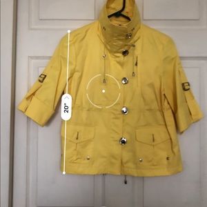 Anne Klein Yellow Utility Jacket
